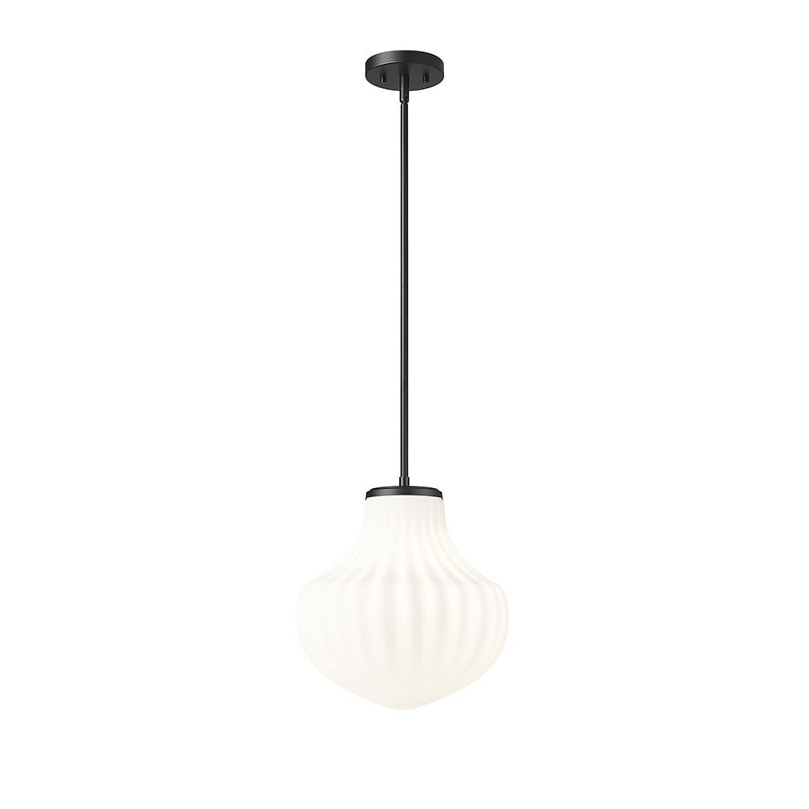 Suspension Newbury - Noir mat 13" by Z - Lite | Luminaires & cie