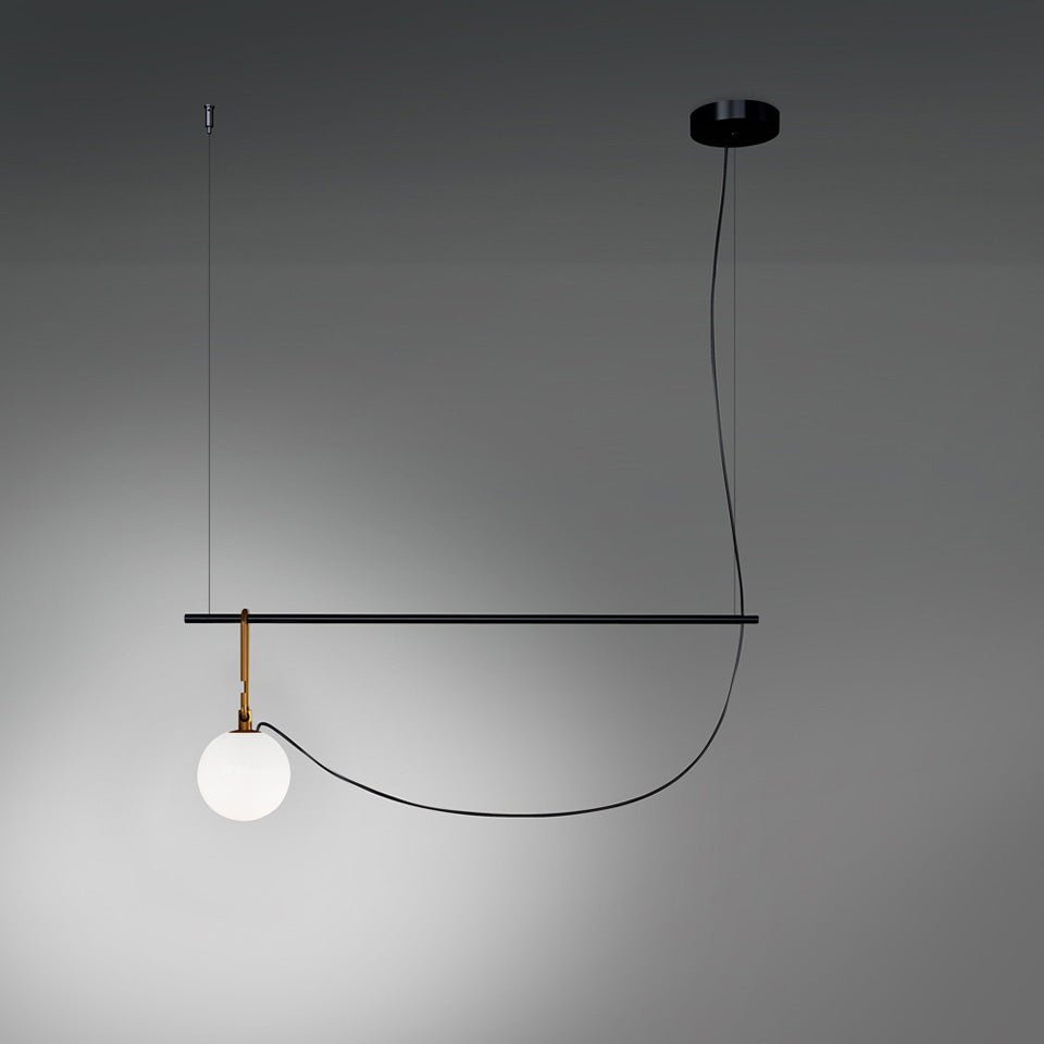 Suspension nh - Simple long 5 1/2" by Artemide | Luminaires & cie