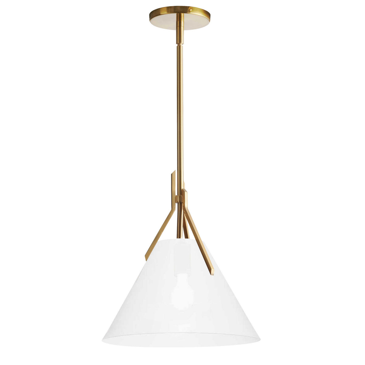 Suspension Nicole Laiton vieilli, Blanc – Dainolite