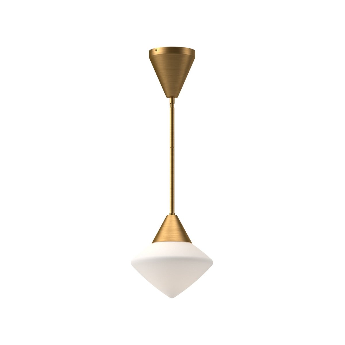Suspension Nora - Verre mate d'or / opale âgé 8" by Alora Lighting | Luminaires & cie