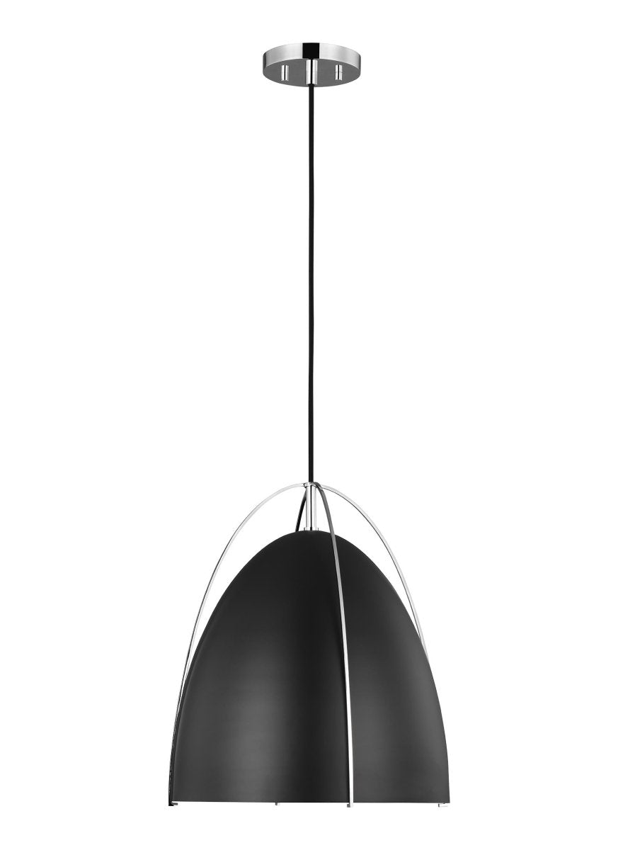 Suspension Norman M - Chrome Noir de minuit Ampoules non incluses by Visual Comfort Studio | Luminaires & cie