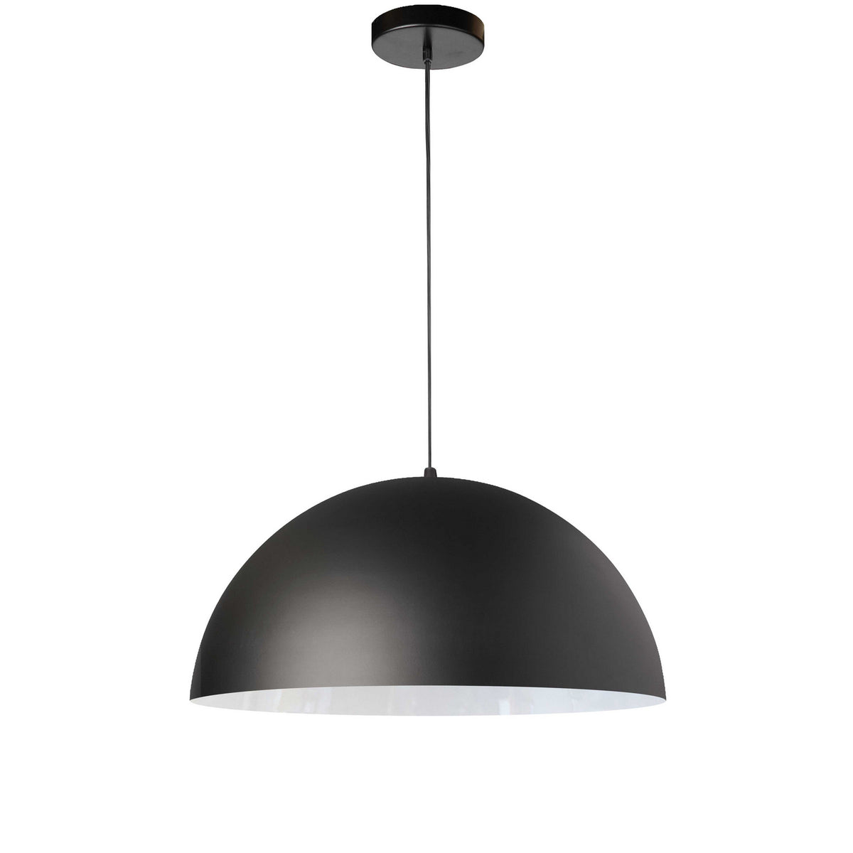 Suspension Ofelia Noir mat, 16", Noir mat et blanc – Dainolite