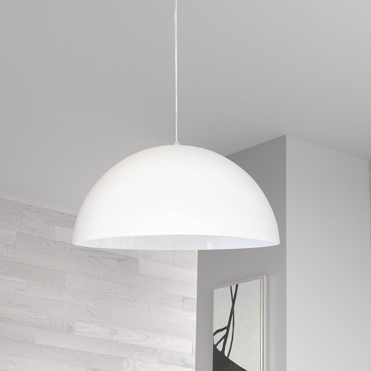 Suspension Ofelia Blanc mat, 16", Blanc mat – vue 3