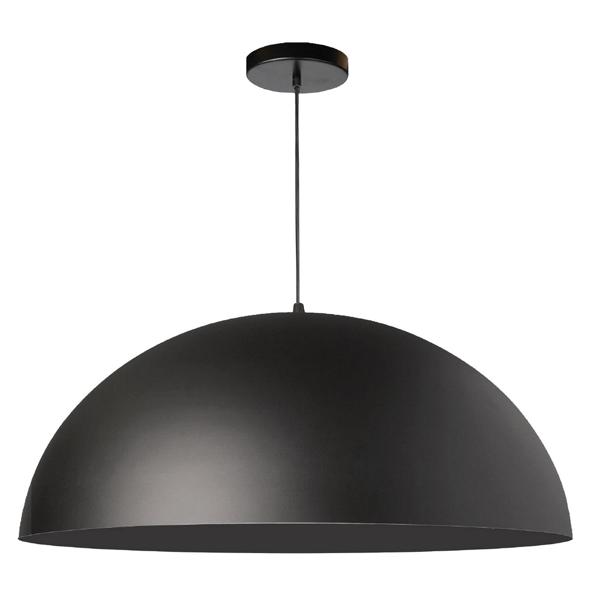 Suspension Ofelia Noir / Noir mat, 20", Noir mat et noir mat – Dainolite