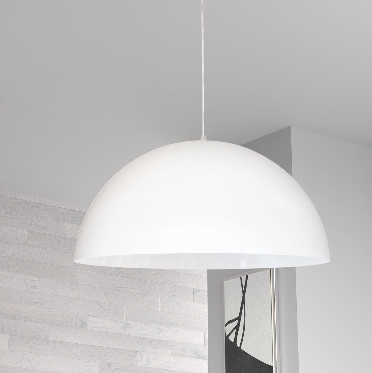 Suspension Ofelia Blanc / Blanc mat, 20", Blanc mat – vue 2