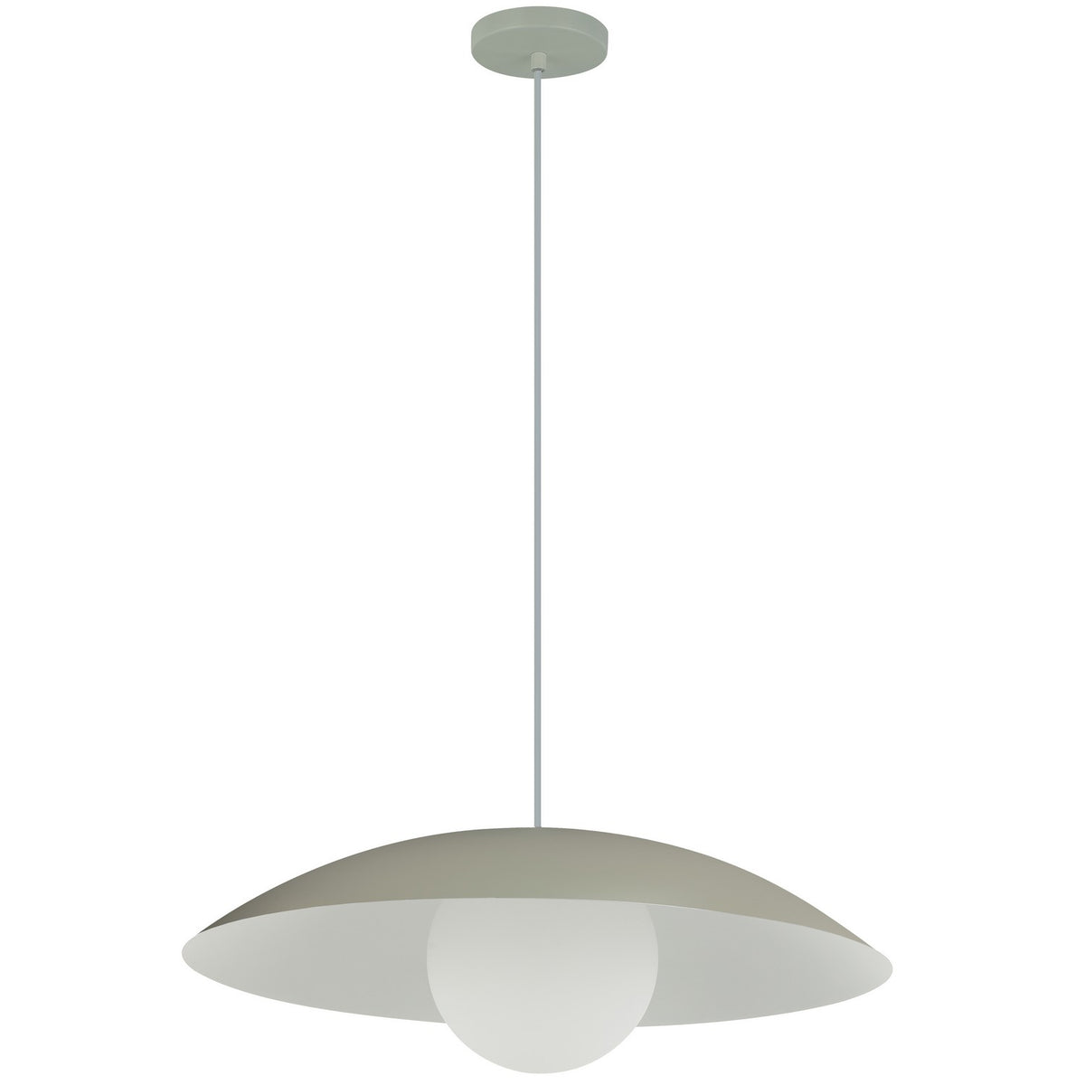Suspension Oliva 15 3/4", Lin mat – Dainolite