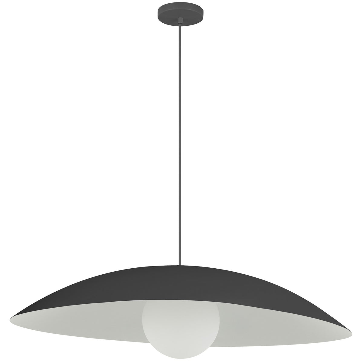 Suspension Oliva 23 1/2", Noir mat – Dainolite