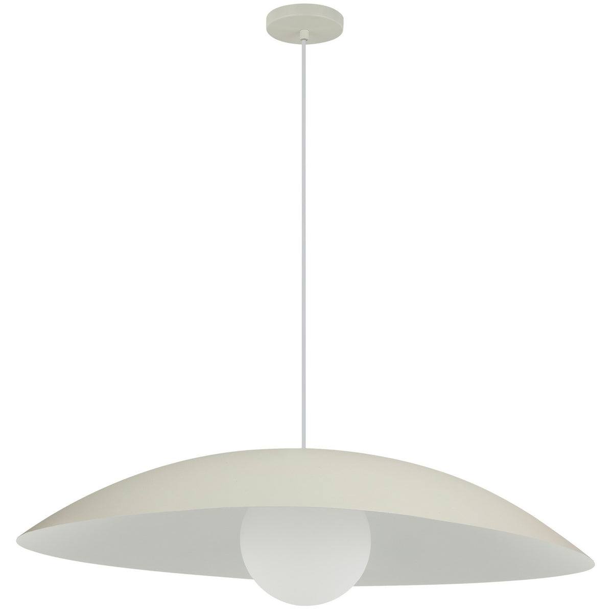 Suspension Oliva 23 1/2", Beige mat – Dainolite