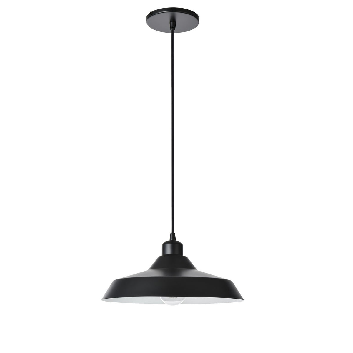 Suspension Olya 11 3/4", Noir mat – vue 2
