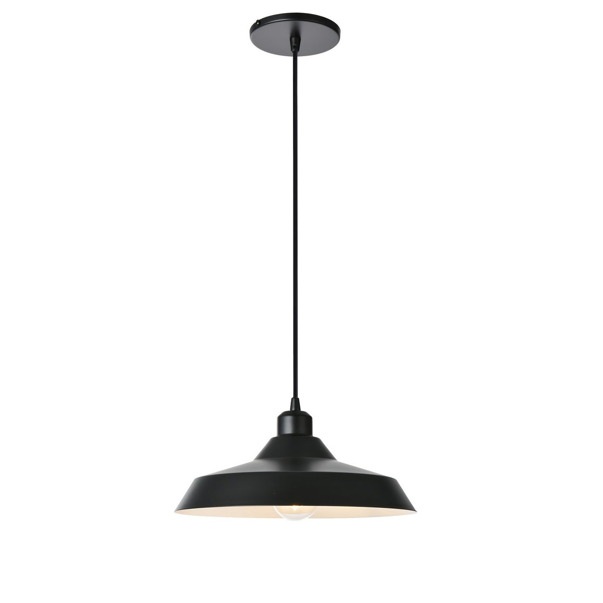 Suspension Olya 11 3/4", Noir mat – Dainolite