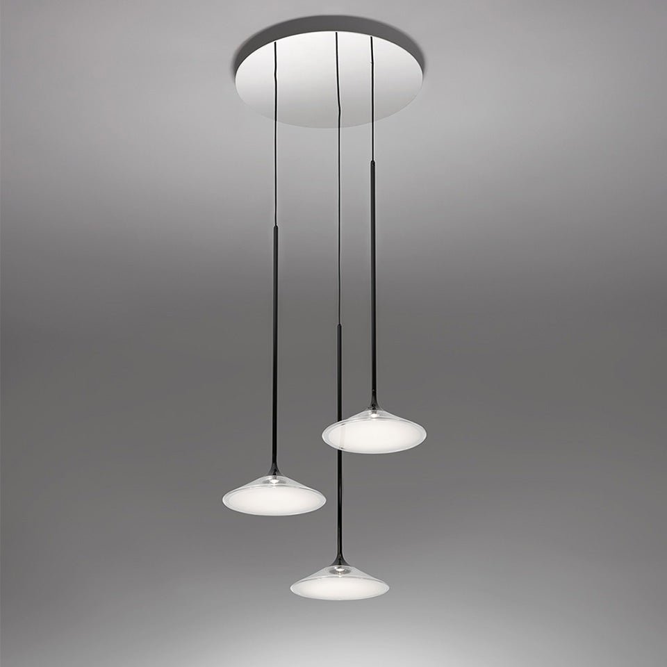 Suspension Orsa - 3 - lumières 8 1/4" by Artemide | Luminaires & cie