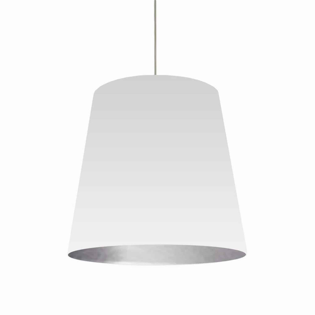 Suspension Oversized Drum Blanc et argent, 26", Tambour – Dainolite