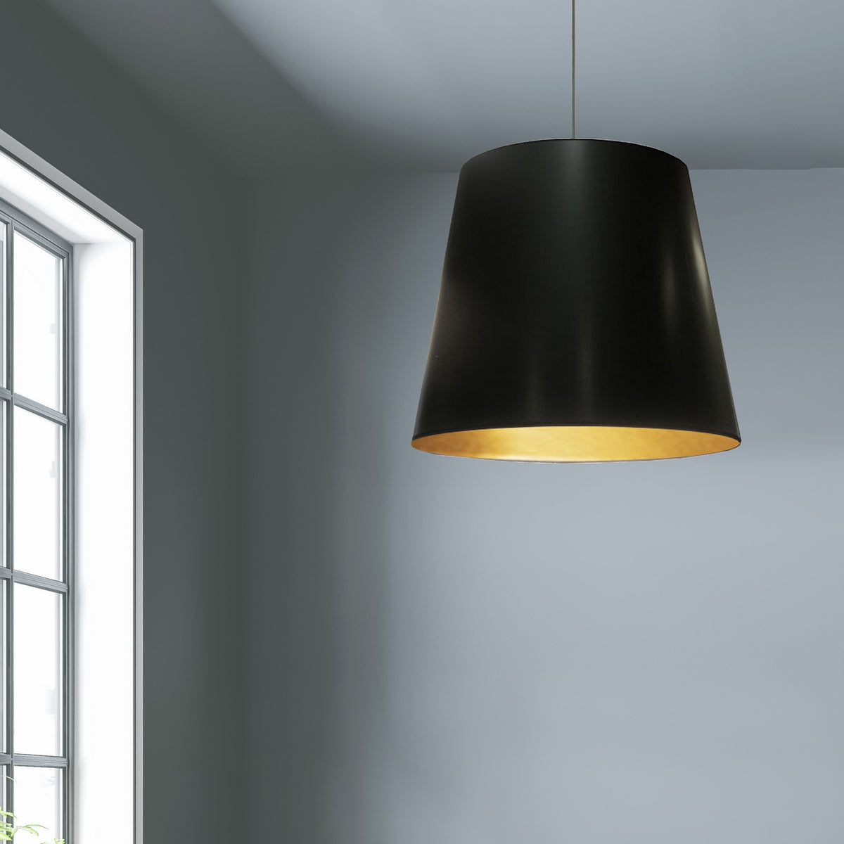 Suspension Oversized Drum Noir et or, 26", Tambour – vue 2