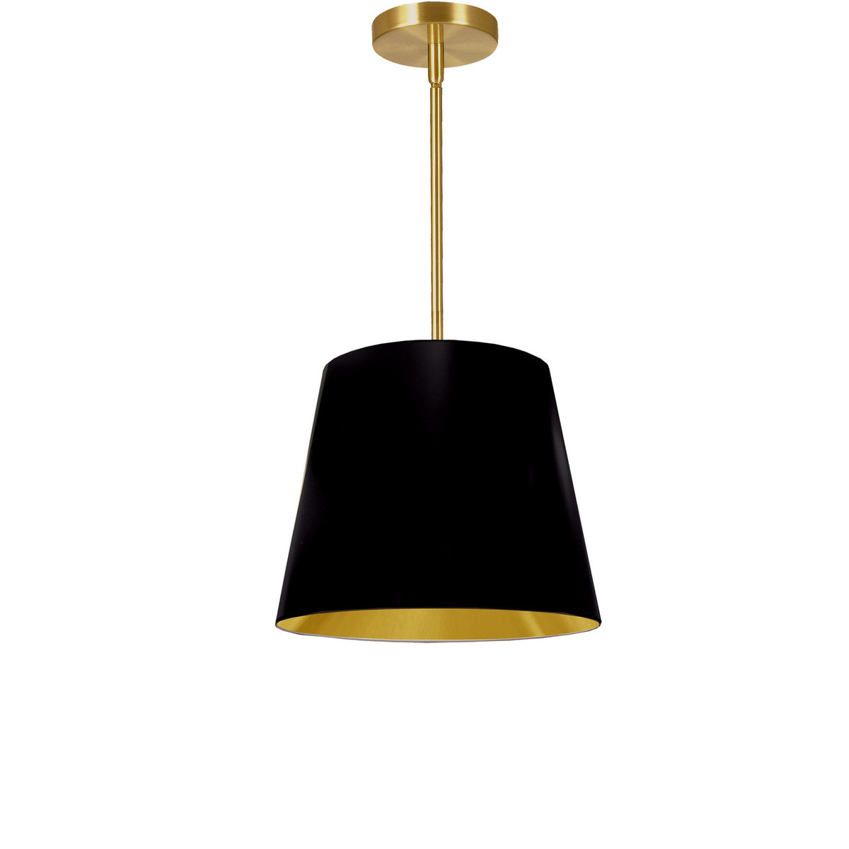 Suspension Oversized Drum Noir et or, 14", Tambour effilé – Dainolite