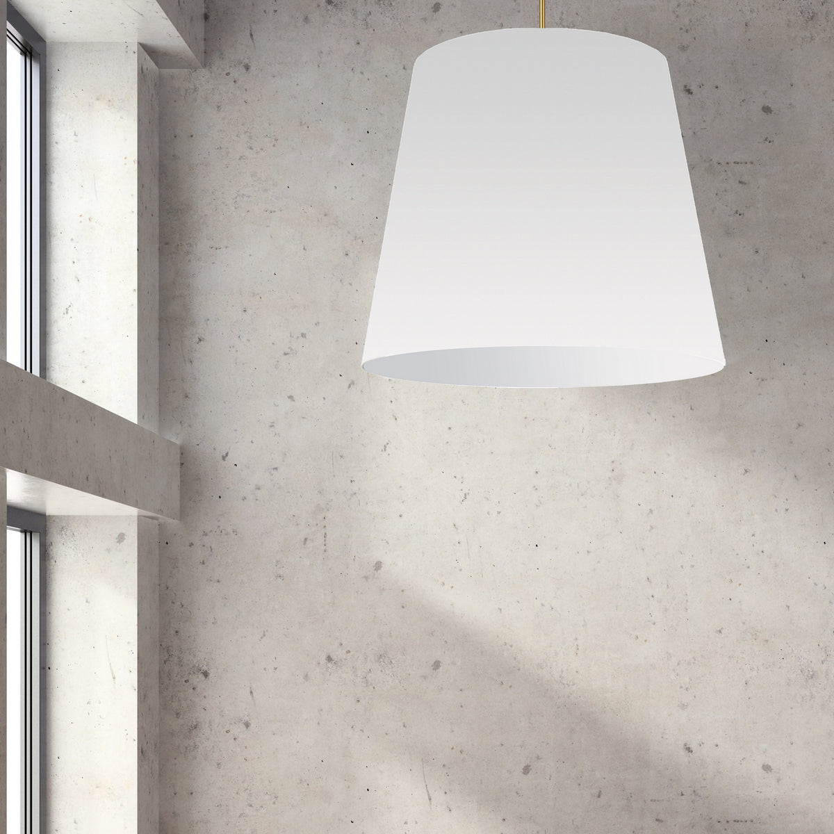Suspension Oversized Drum Blanc, 32", Tambour effilé – vue 2