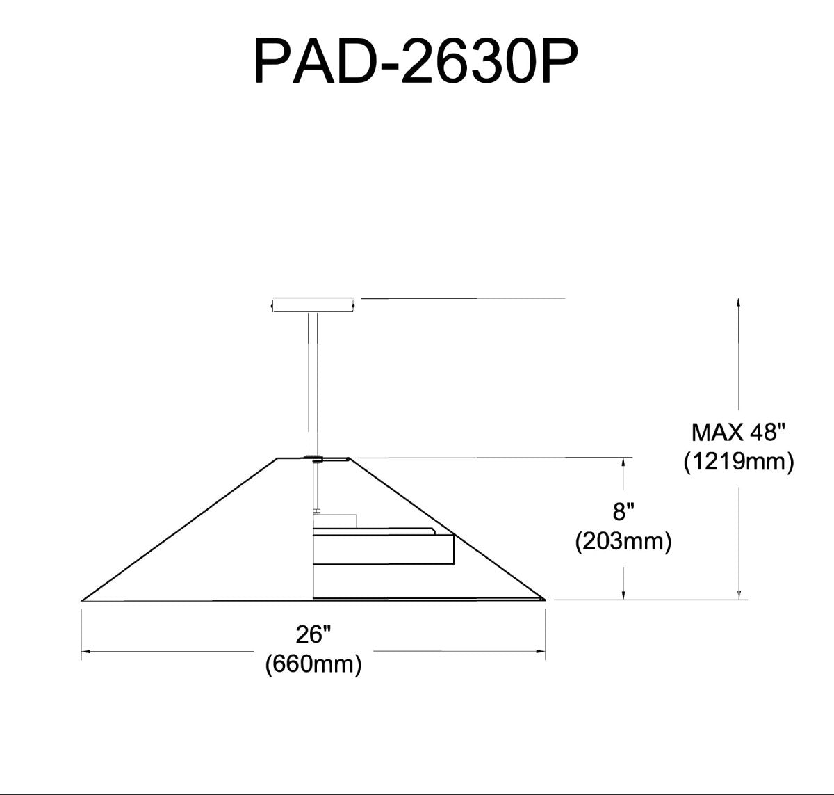 Suspension Padme - Blanc mat by Dainolite | Luminaires & cie