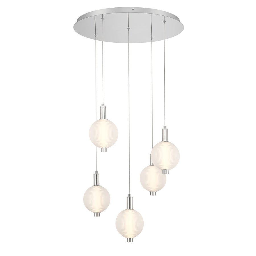 Suspension Palmas - Nickel poli 24" by Eurofase | Luminaires & cie
