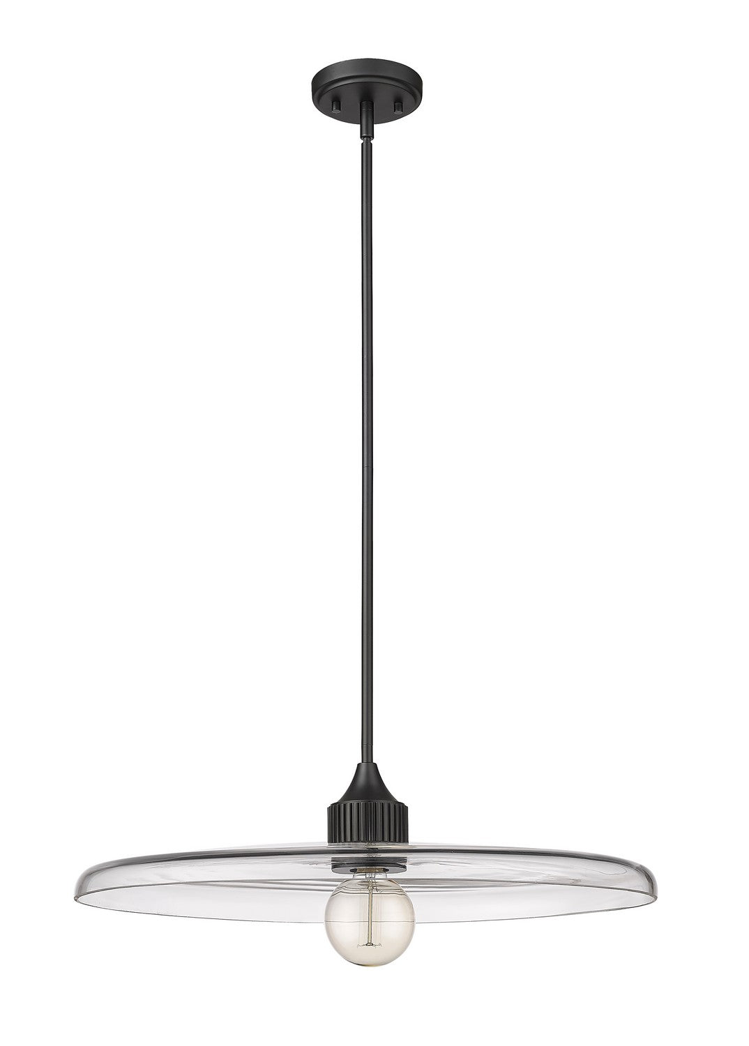 Suspension Paloma Noir mat, Transparent, 24" – vue 4