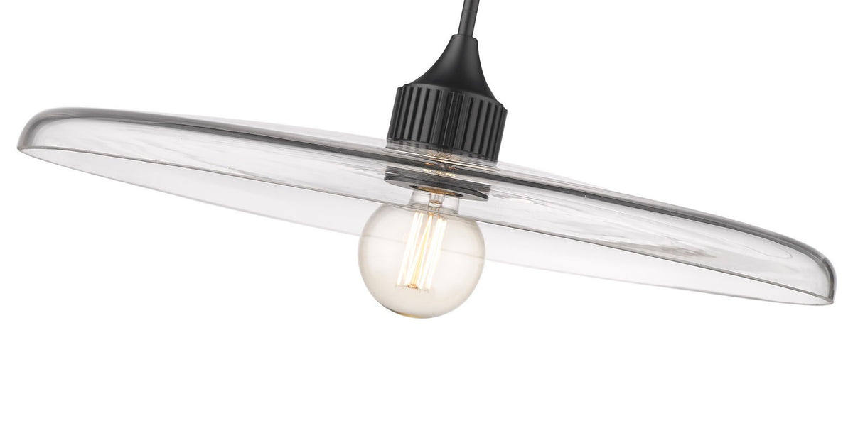 Suspension Paloma Noir mat, Transparent, 24" – vue 5