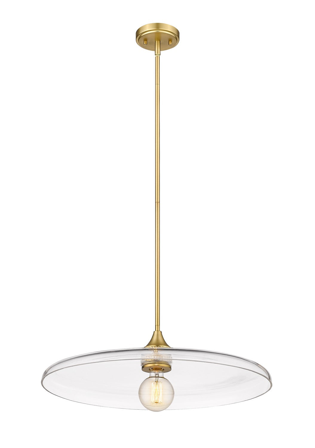 Suspension Paloma Laiton ancien, Transparent, 24" – vue 2