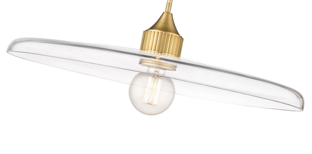 Suspension Paloma Laiton ancien, Transparent, 24" – vue 5