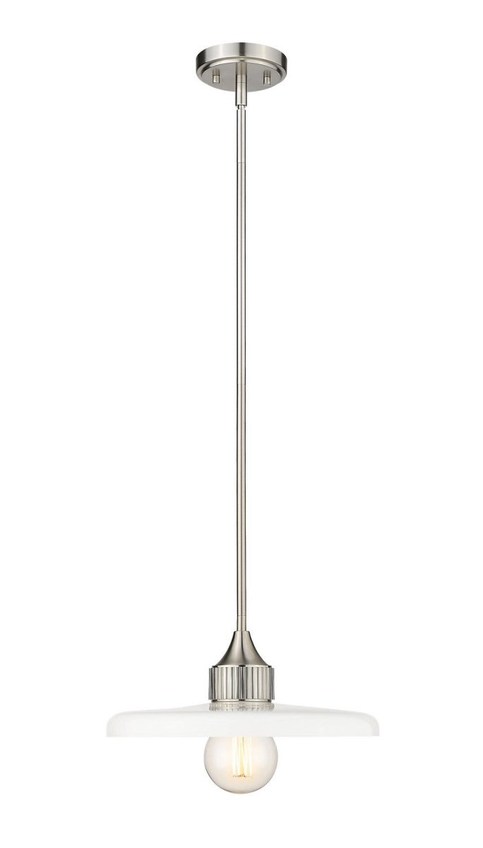 Suspension Paloma - Nickel brossé Opale brillant 14" by Z-Lite | Luminaires & cie