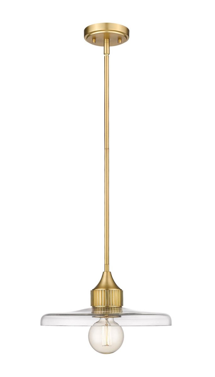 Suspension Paloma - Laiton ancien Transparent 14" by Z-Lite | Luminaires & cie