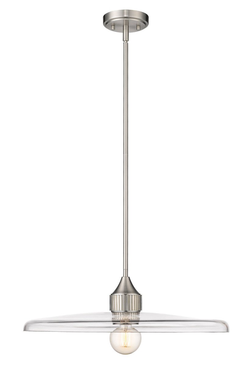 Suspension Paloma - Nickel brossé Transparent 24" by Z-Lite | Luminaires & cie