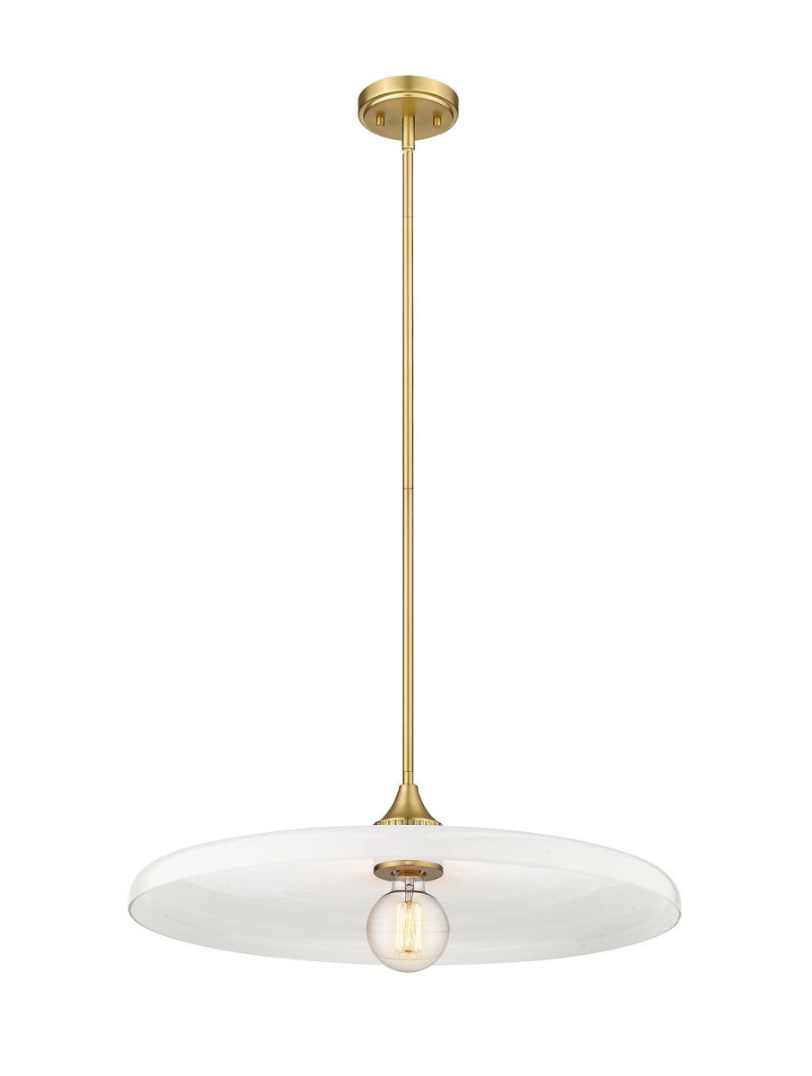 Suspension Paloma - Laiton ancien Transparent 24" by Z-Lite | Luminaires & cie
