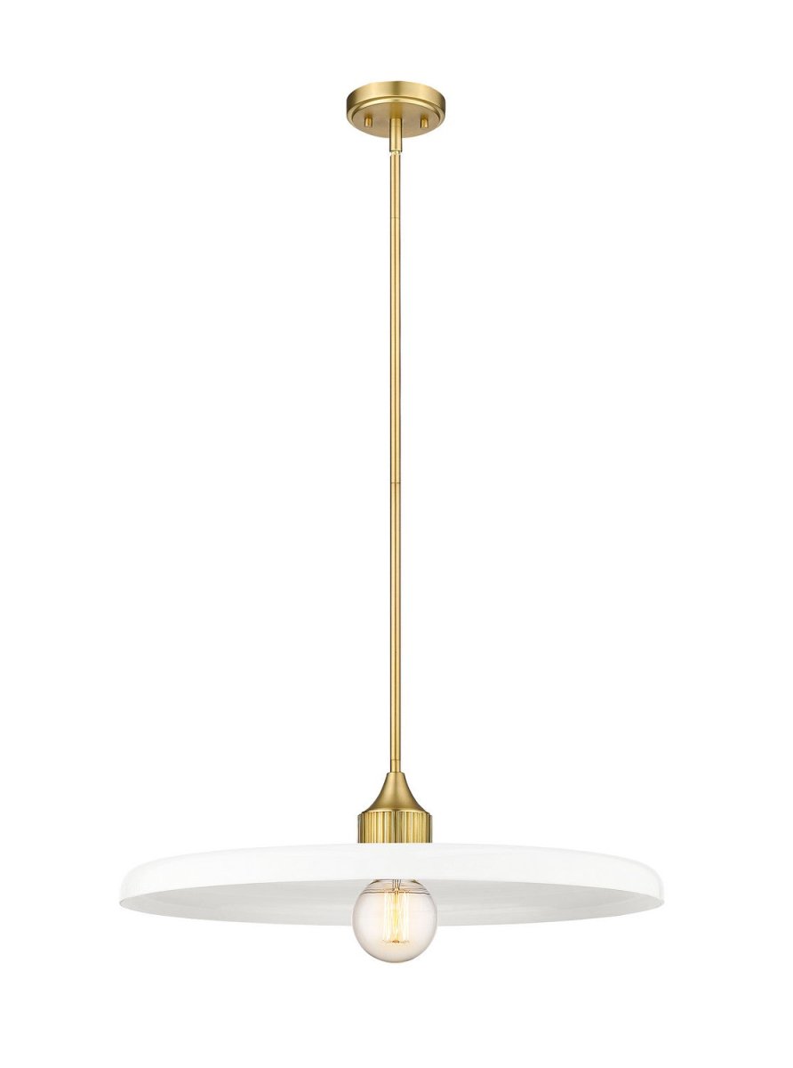 Suspension Paloma - Laiton ancien Transparent 24" by Z-Lite | Luminaires & cie