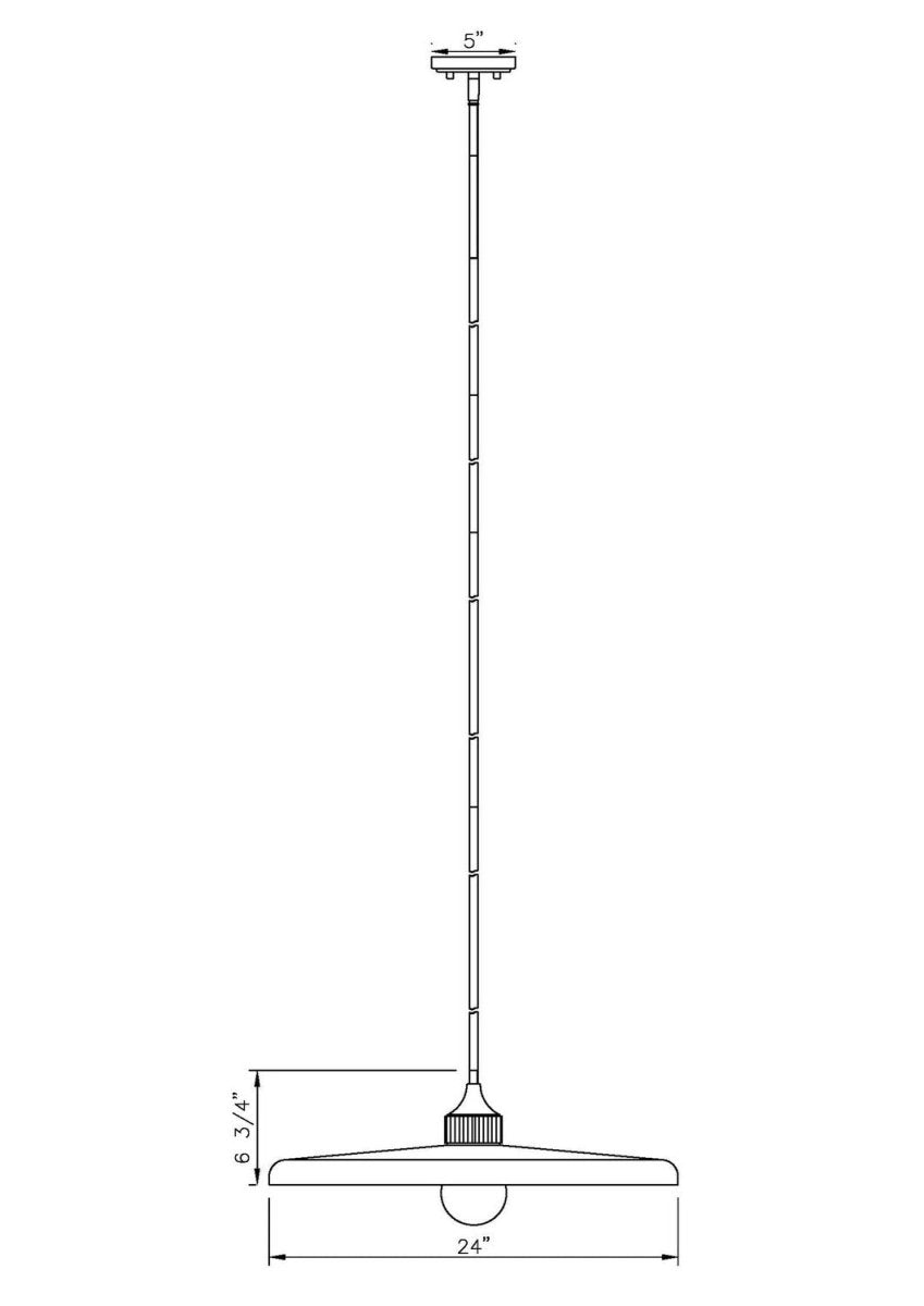 Suspension Paloma - Laiton ancien Transparent 24" by Z-Lite | Luminaires & cie