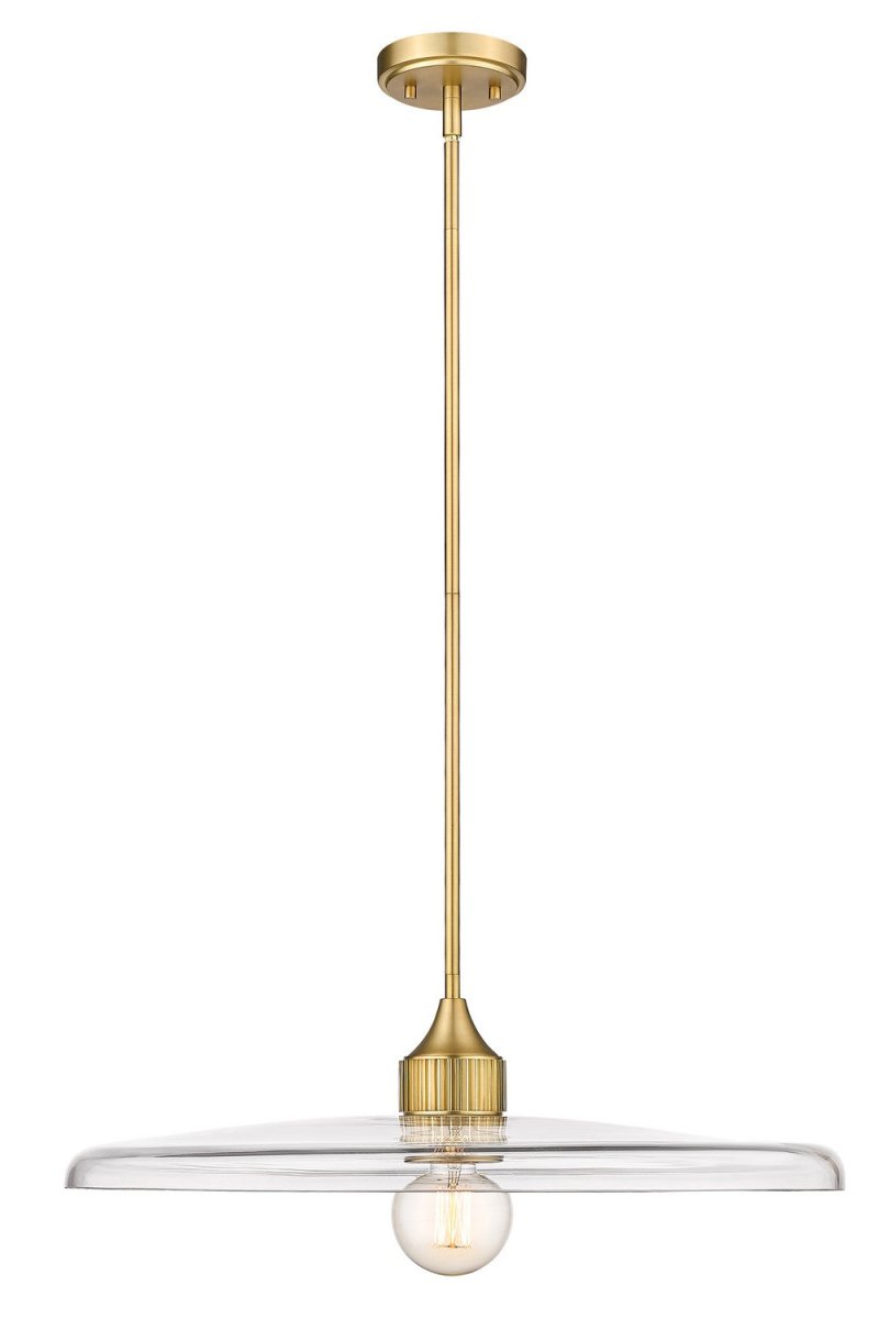 Suspension Paloma - Laiton ancien Transparent 24" by Z-Lite | Luminaires & cie