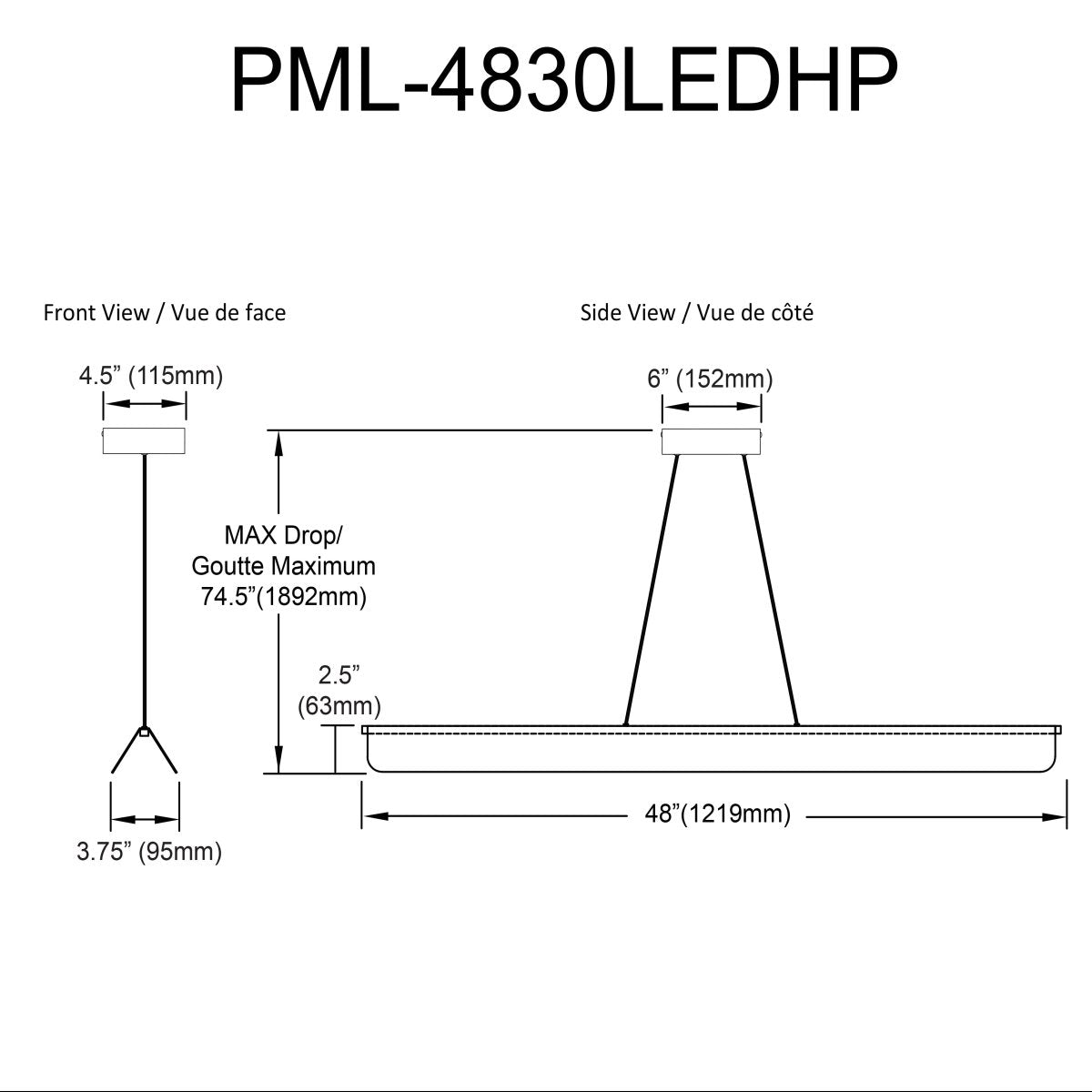 Suspension Pamelyn - by Dainolite | Luminaires & cie