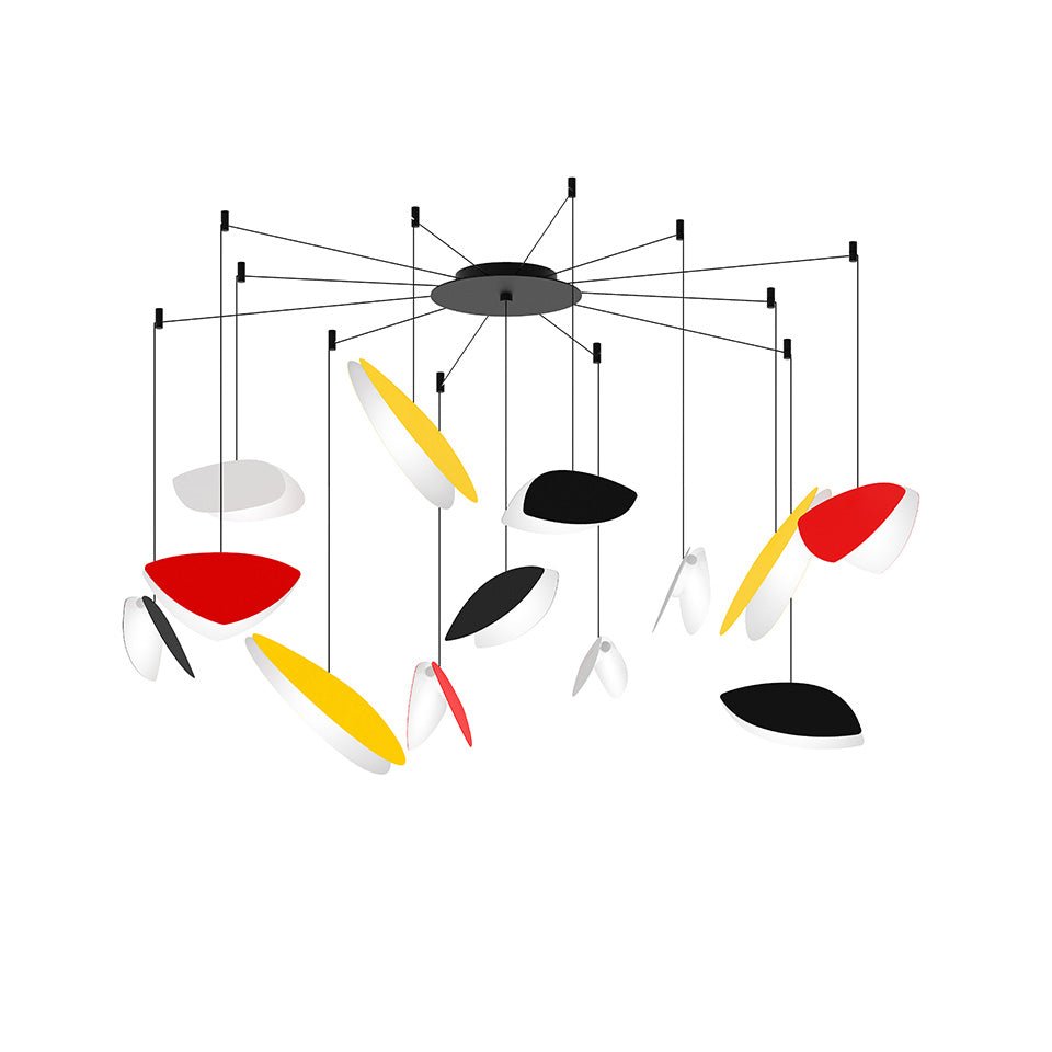 Suspension Papillons Multiple - 13 - lumières Swag Couleurs assorties by Sonneman | Luminaires & cie