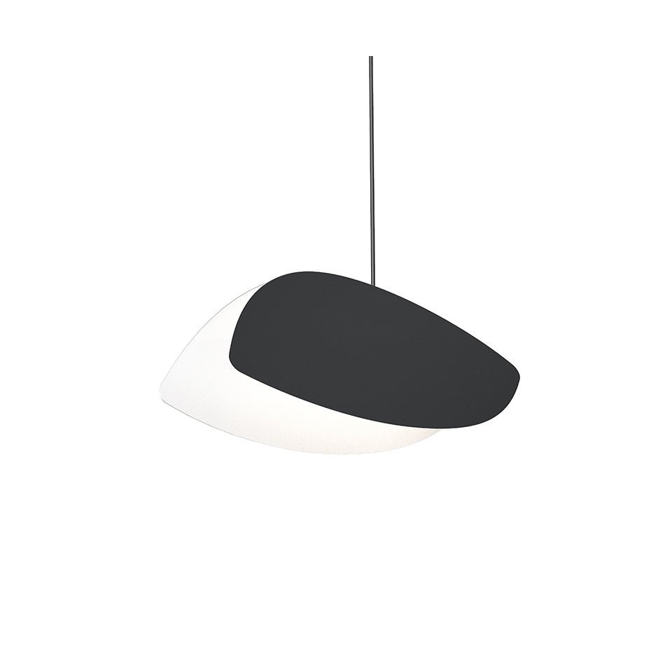 Suspension Papillons Simple - Régulier Noir satiné by Sonneman | Luminaires & cie