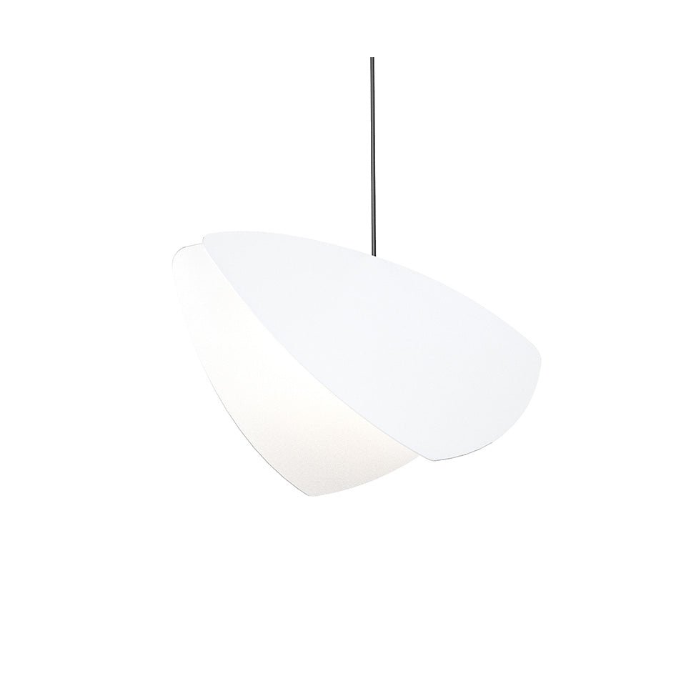 Suspension Papillons Simple - Large Blanc satiné by Sonneman | Luminaires & cie