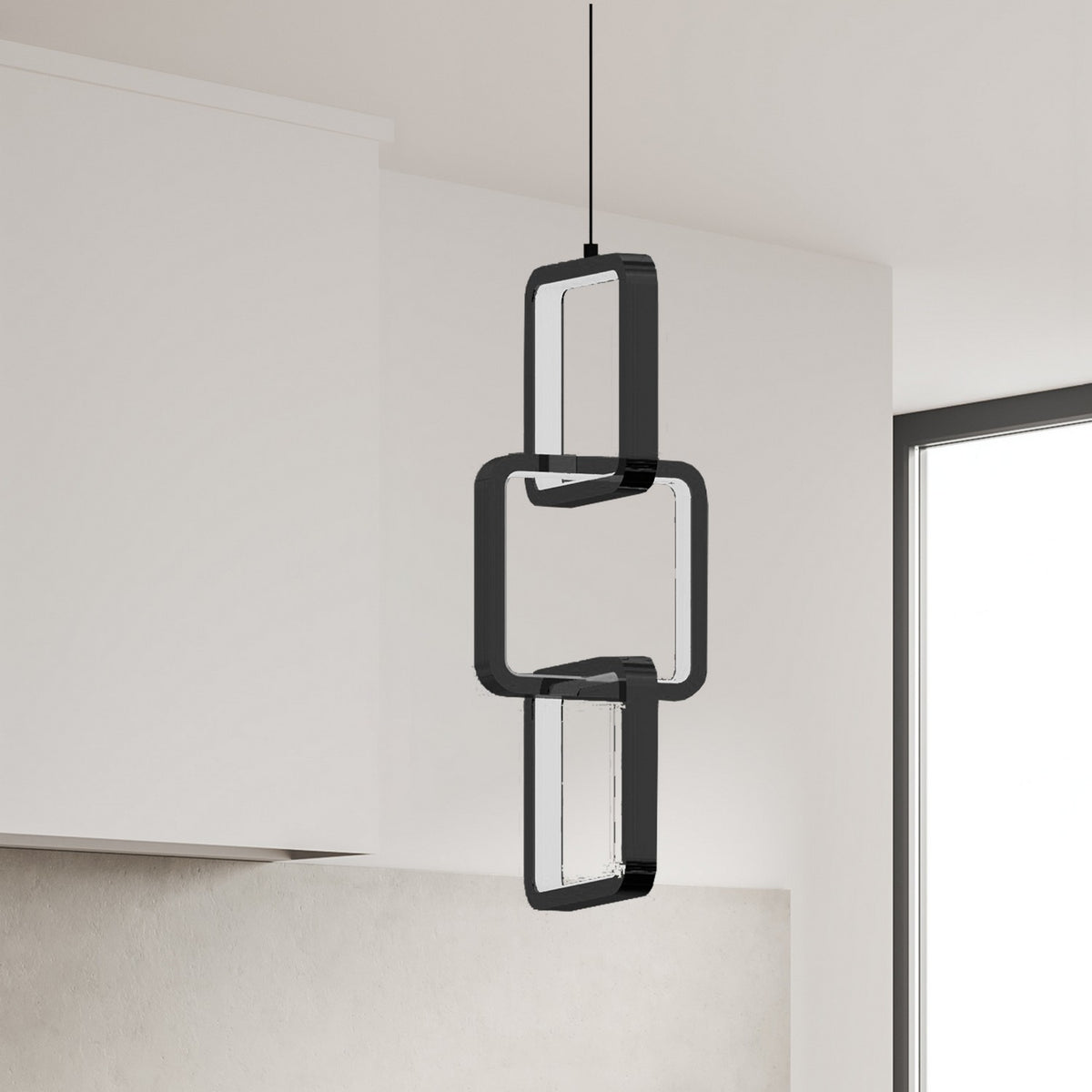 Mini-suspension Patsy Noir mat – vue 2