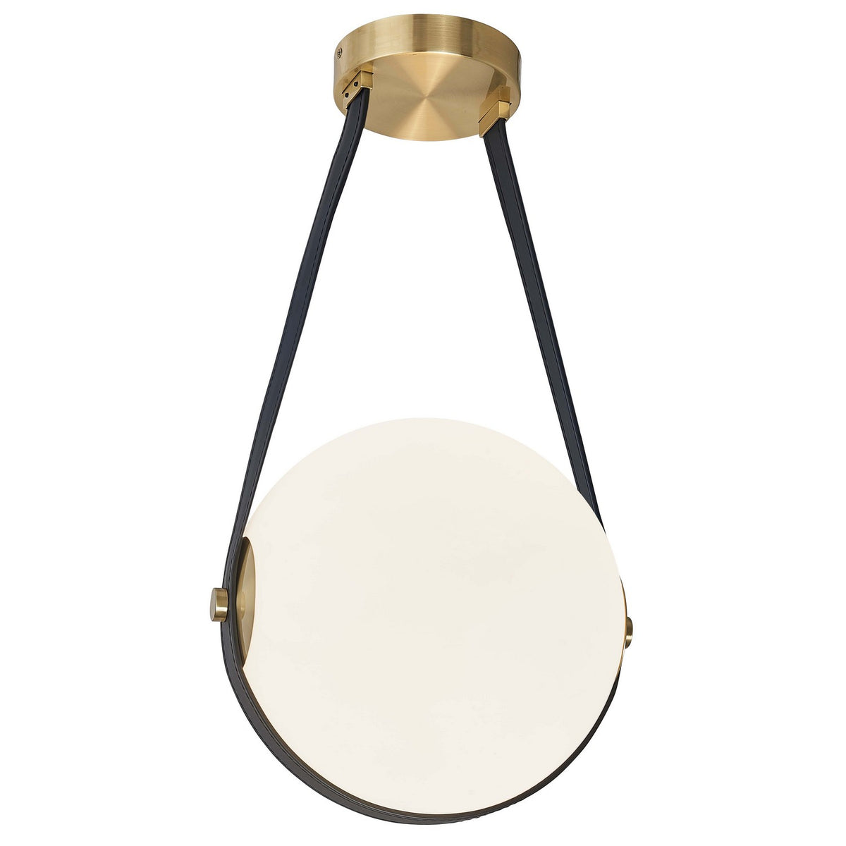 Suspension Persis Blanc / Laiton vieilli – Dainolite