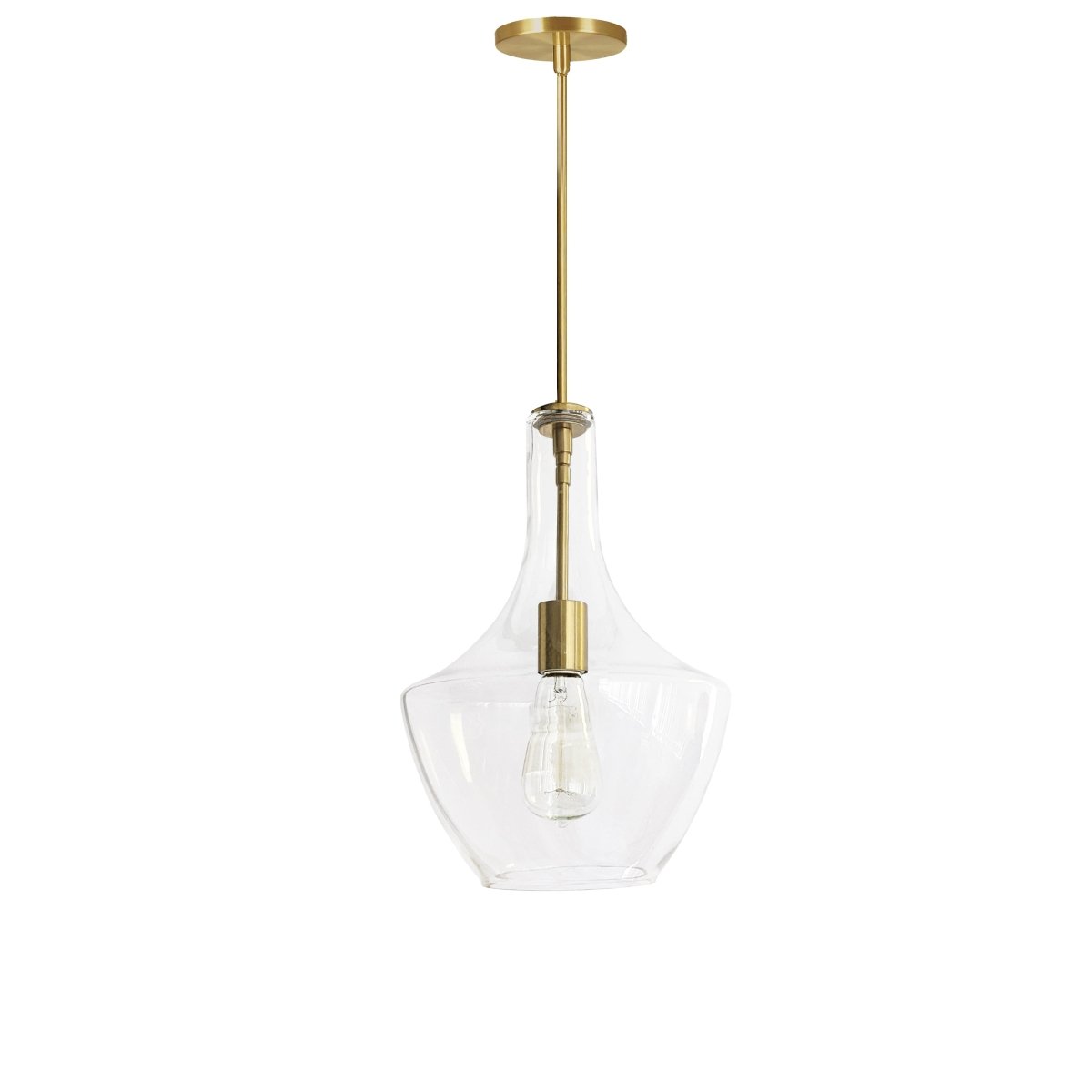 Suspension Petalite - Laiton vieilli 10 1/4" by Dainolite | Luminaires & cie