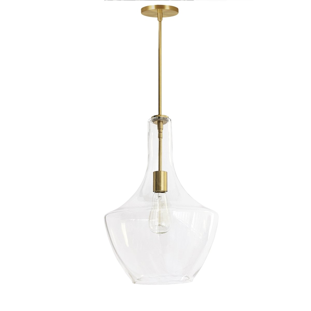 Suspension Petalite - Laiton vieilli 12 1/2" by Dainolite | Luminaires & cie