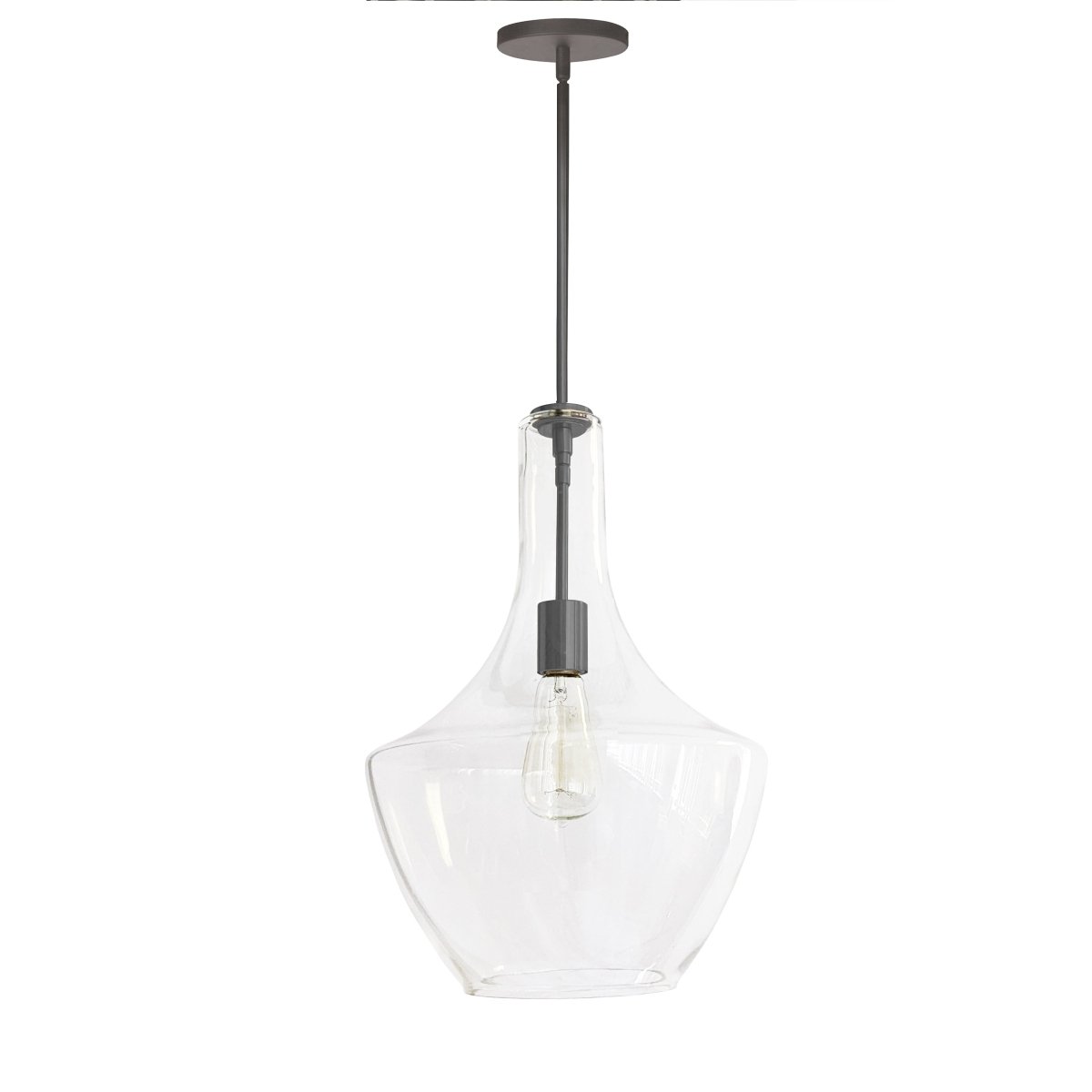 Suspension Petalite - Noir mat 12 1/2" by Dainolite | Luminaires & cie