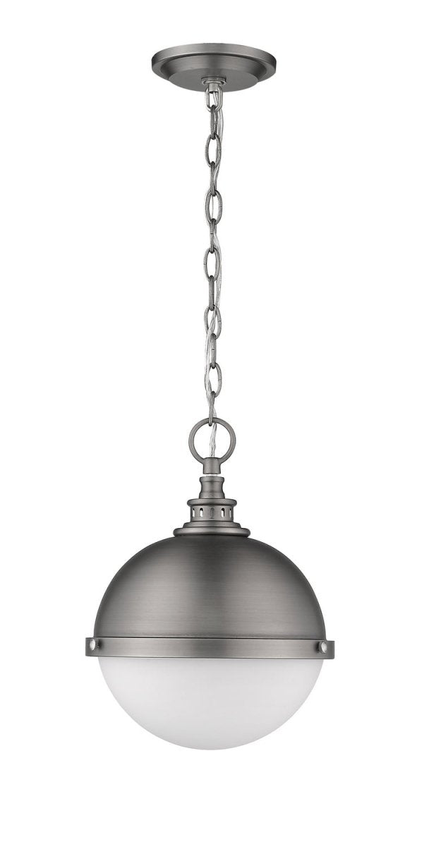 Suspension Peyton - Noir mat + Bronze d'usine 14 3/4" by Z-Lite | Luminaires & cie