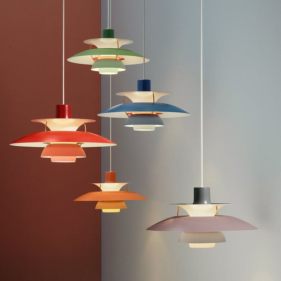 Suspension PH 5 - Teintes de bleu by Louis Poulsen | Luminaires & cie
