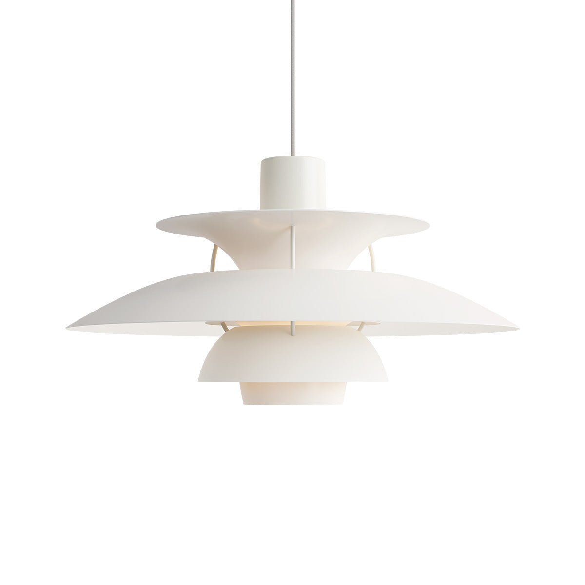 Suspension PH 5 - Monochrome Blanc by Louis Poulsen | Luminaires & cie