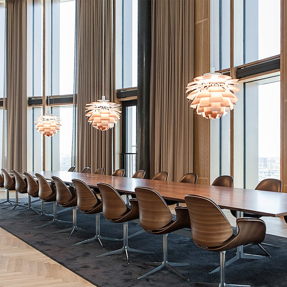 Suspension PH Artichoke - 33.1" Noir DEL 3000°K (Dim 0 - 10V) by Louis Poulsen | Luminaires & cie