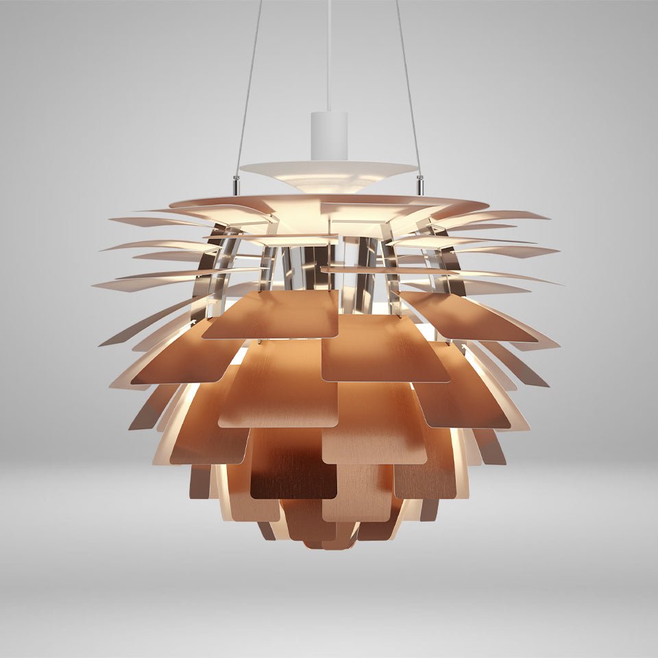 Suspension PH Artichoke - 18.9" Acier inoxydable 1 x 200W E26 Medium by Louis Poulsen | Luminaires & cie