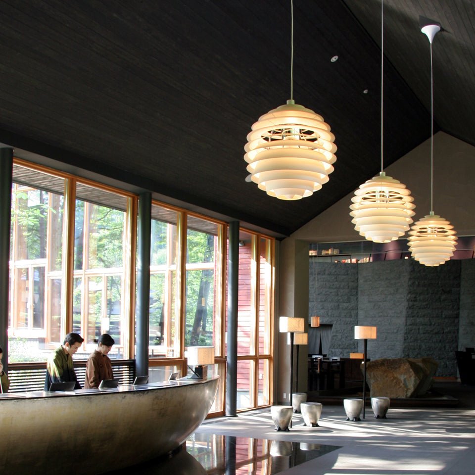 Suspension PH Louvre - 3000K (Blanc Doux) by Louis Poulsen | Luminaires & cie