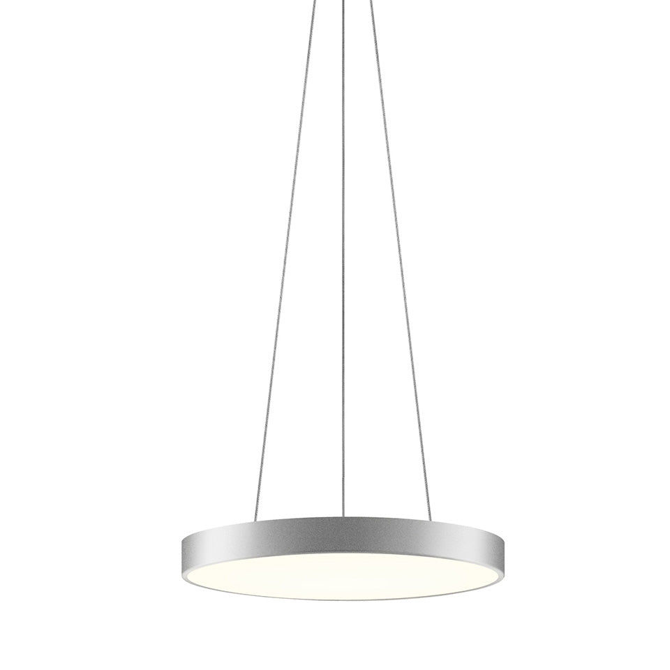 Suspension Pi - Aluminium satiné brillant 20" by Sonneman | Luminaires & cie