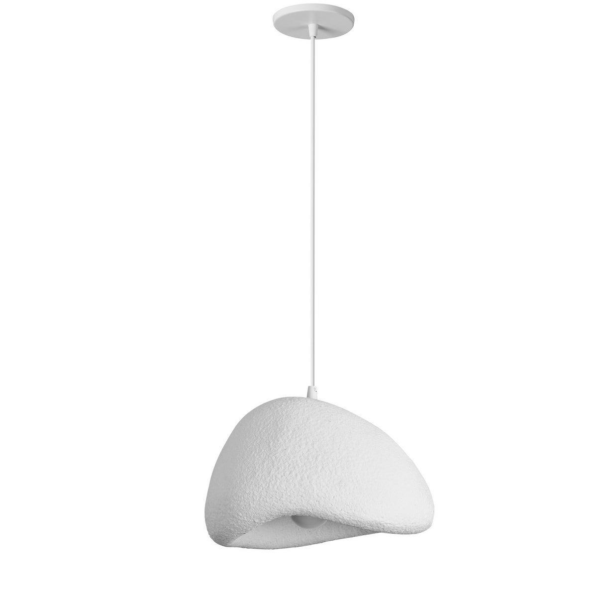 Suspension Pilar 15 3/4", Blanc mat – vue 2