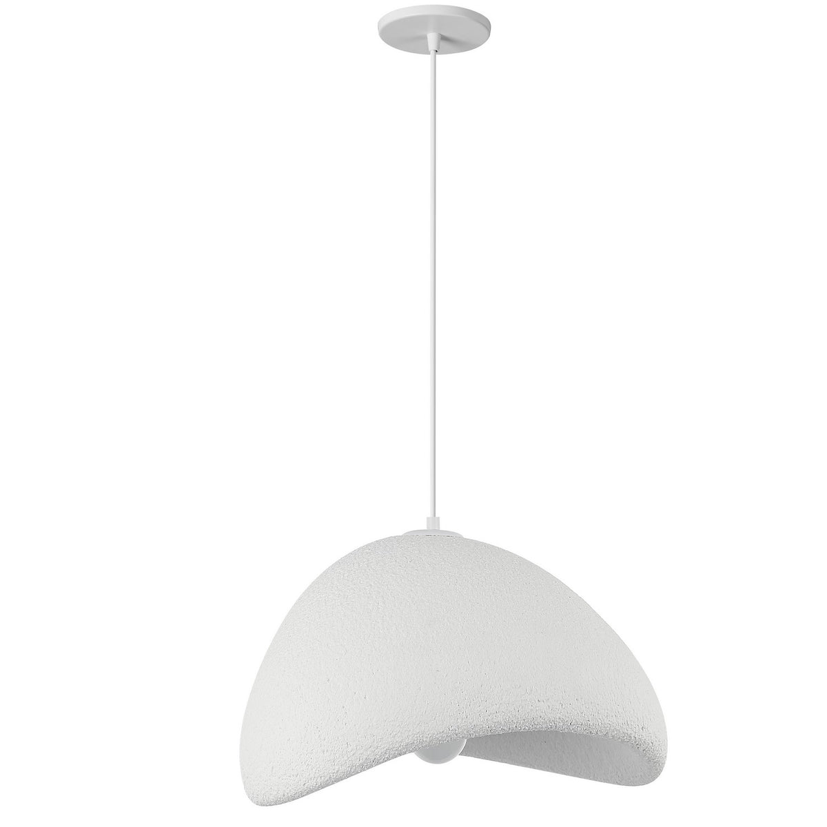 Suspension Pilar 19 3/4", Blanc mat – Dainolite